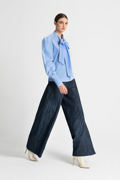 ΠΑΝΤΕΛΟΝΙ DENIM WIDE LEG MOUTAKI