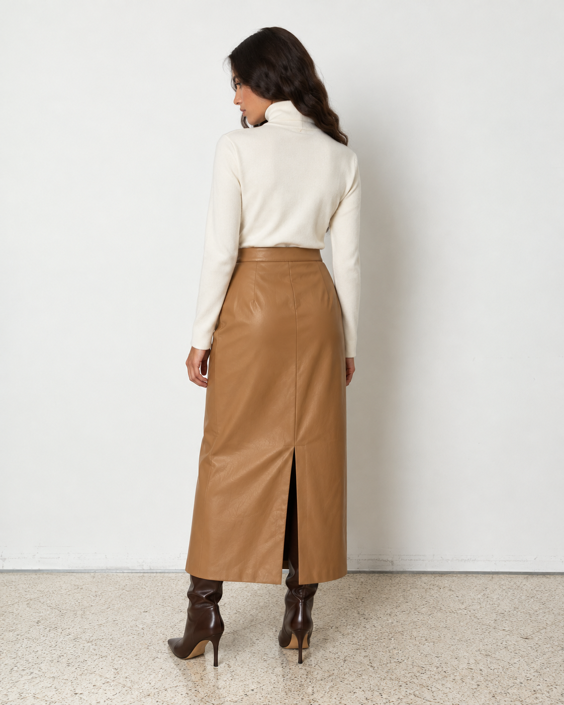 LEATHER MIDI ΦΟΥΣΤΑ