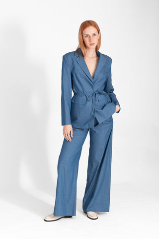 WIDE LEG DENIM PANTS CKONTOVA