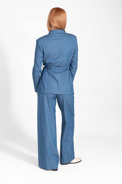 WIDE LEG DENIM PANTS CKONTOVA
