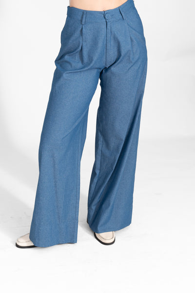 WIDE LEG DENIM PANTS CKONTOVA