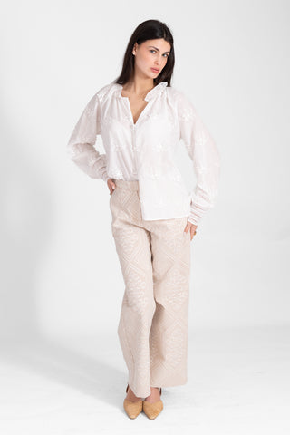 WIDE LEG JEAN ΜΕ ΚΕΝΤΗΜΑΤΑ