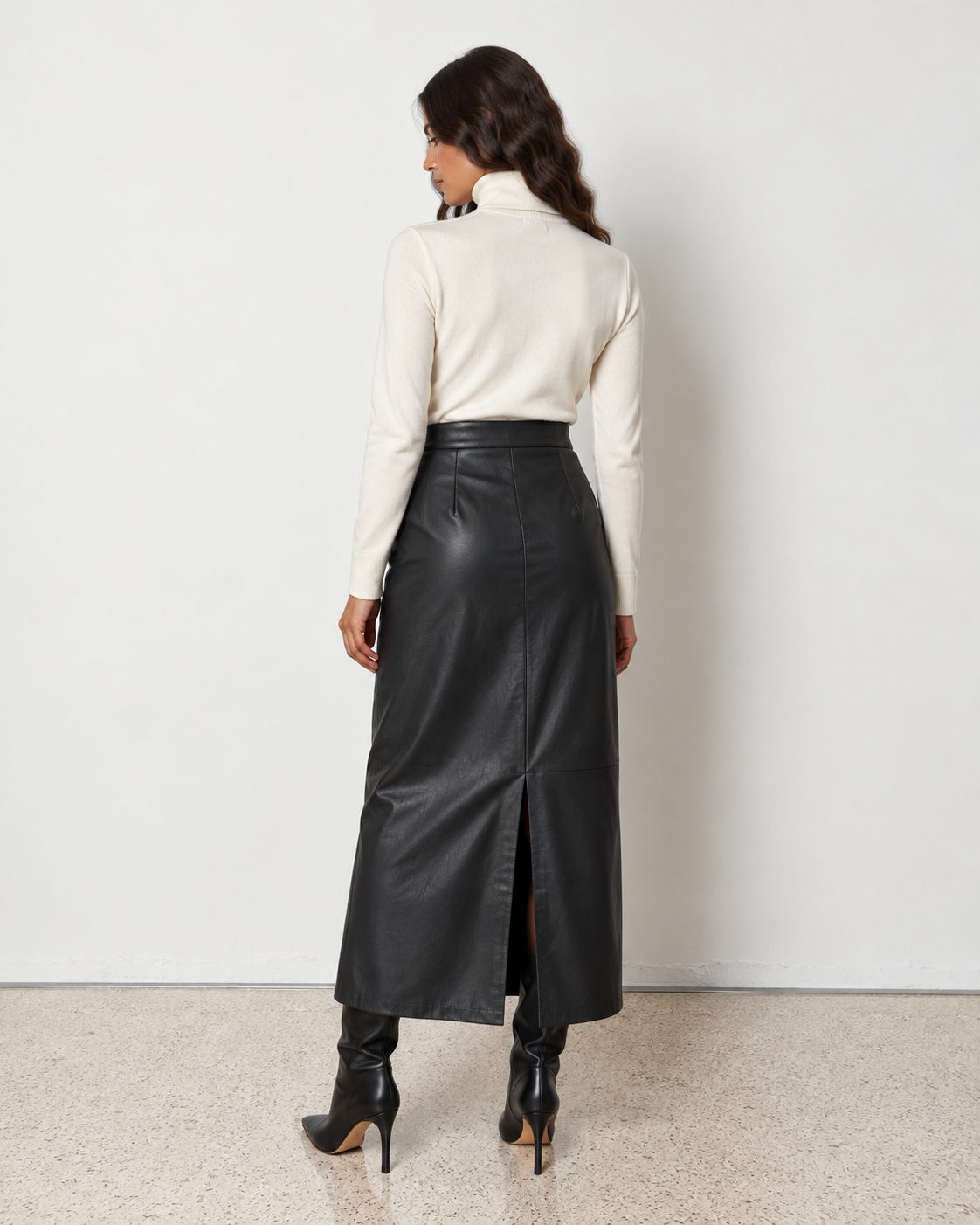 LEATHER MIDI ΦΟΥΣΤΑ