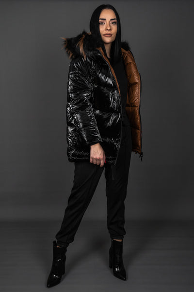 Face- JACKET PUFFER DOUBLE FACE ΜΑΚΡΥ +colours- Face